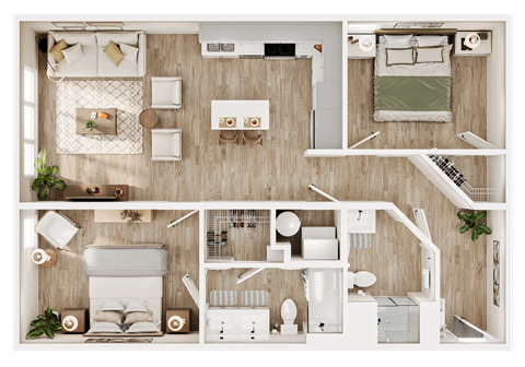 a1 floor plan of a 1 bedroom apartment